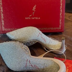 Chandelier 70mm leather pumps